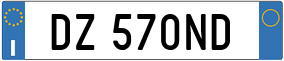 Truck License Plate